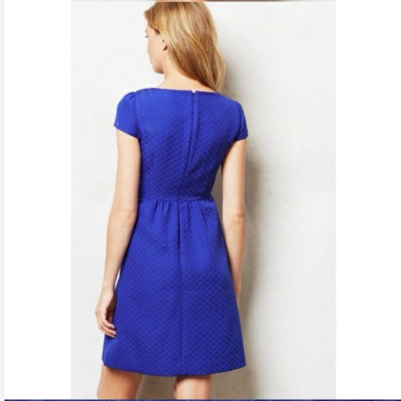 HD in Paris by Anthropology Sapphire Blue Empire Waist Dress - Picture 4 of 15